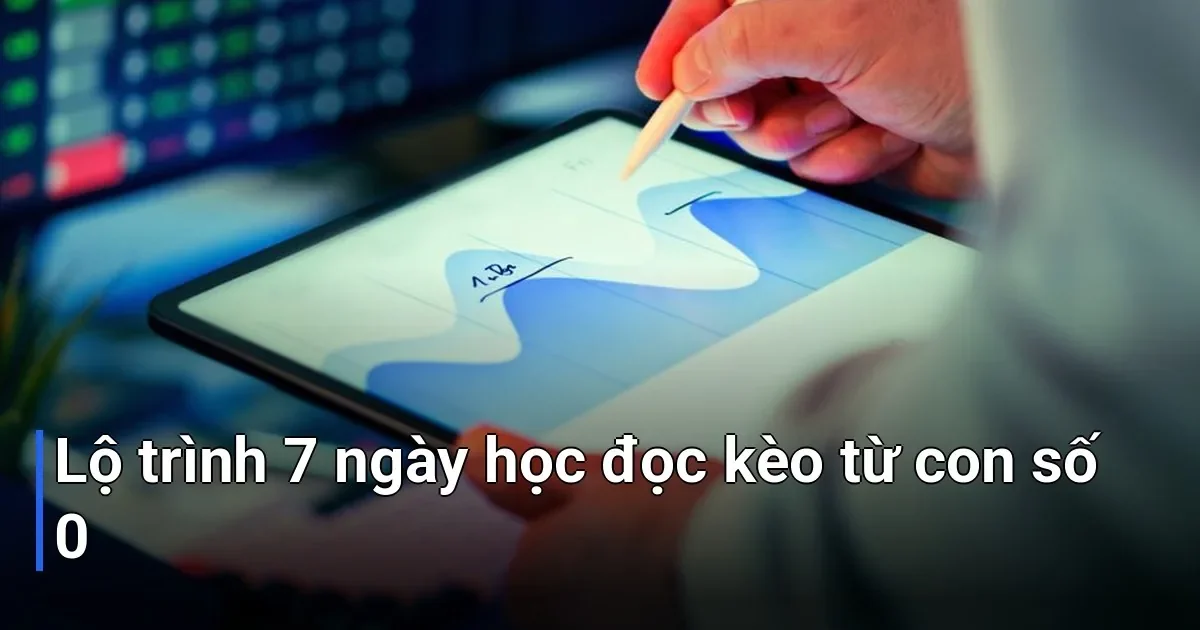 Đây là lộ trình được thiết kế dành riêng cho người hoàn toàn mới - cách đọc kèo bóng đá cho người mới