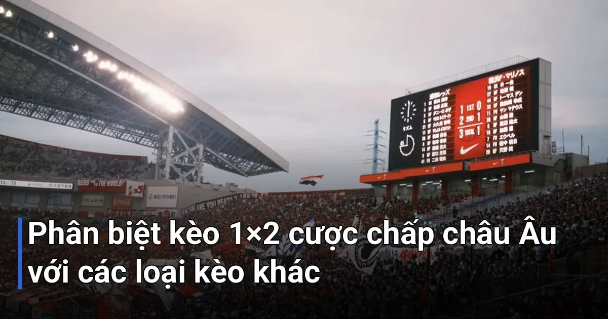 Nhiều bạn mới chơi thường bị nhầm lẫn giữa ba loại kèo có vẻ tương tự nhau - kèo 1×2 cược chấp châu Âu